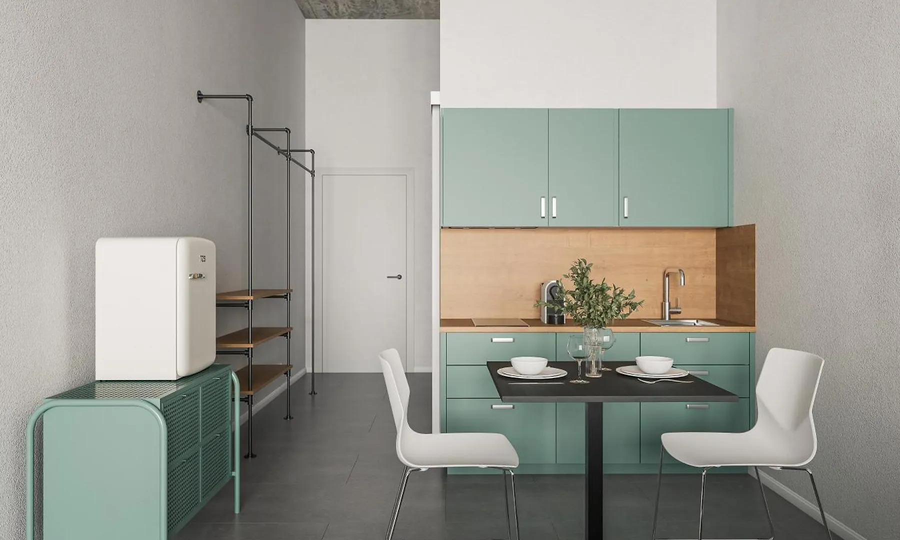 Modernes Apartment Skyroom 5 바트보리쇼펜 아파트호텔